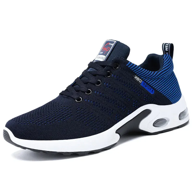 Men's Lightweight Mesh Lace-Up Running Sneakers