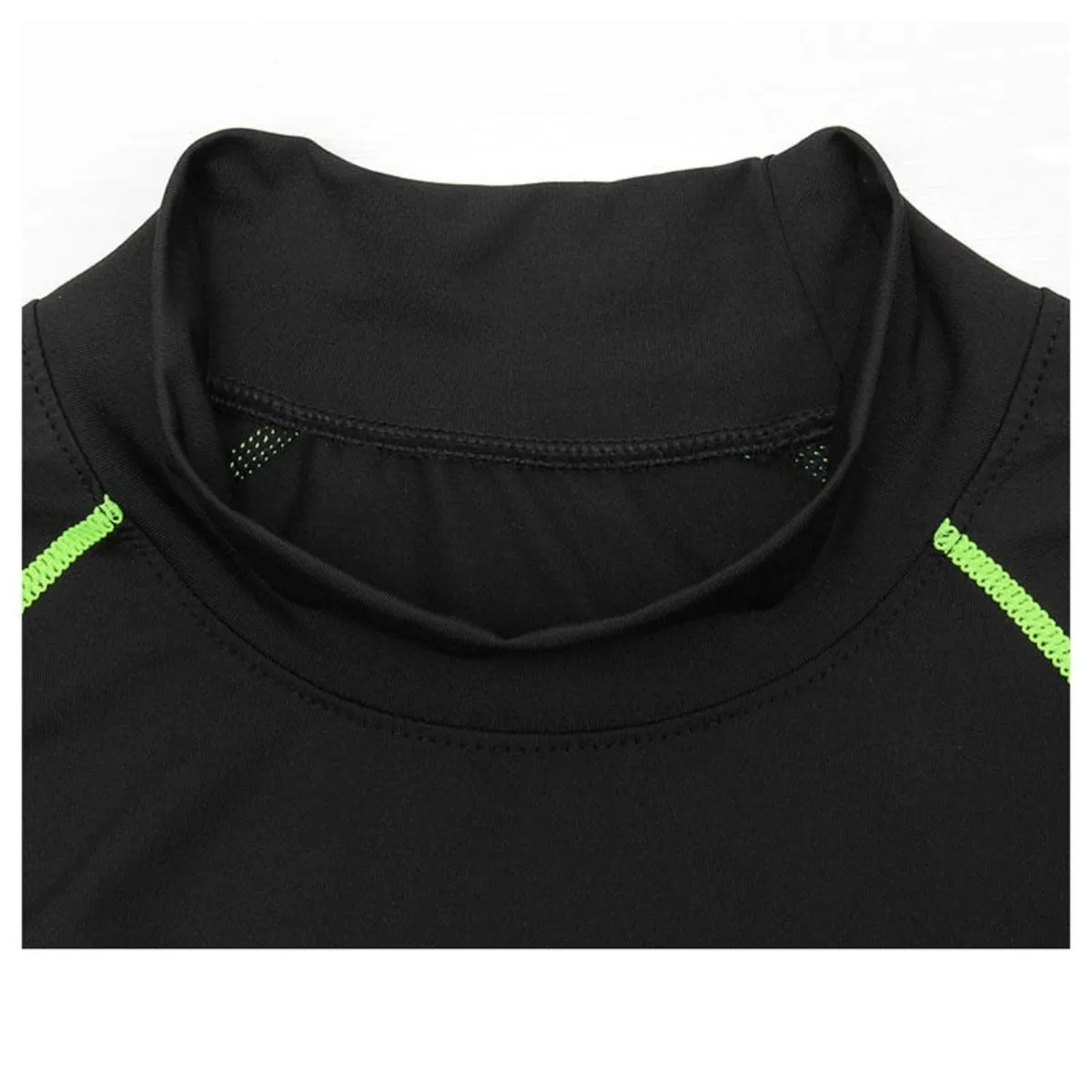 Men's Quick Dry Thermal Underwear - Black w/Green Lining