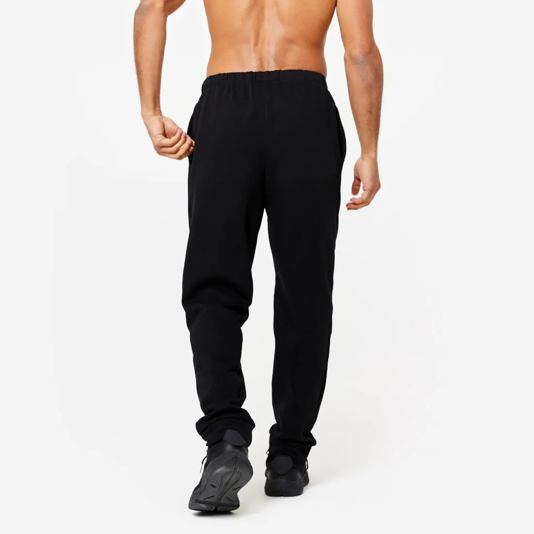 Men's Warm Fitness Jogging Bottoms 100