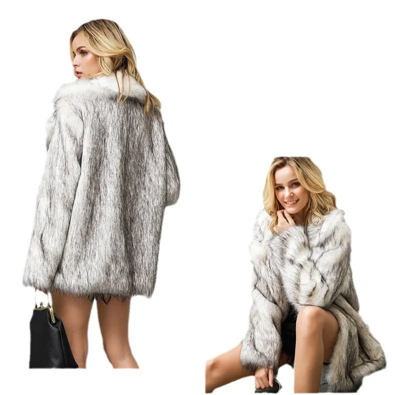 Mid-length Suit Fur Coat