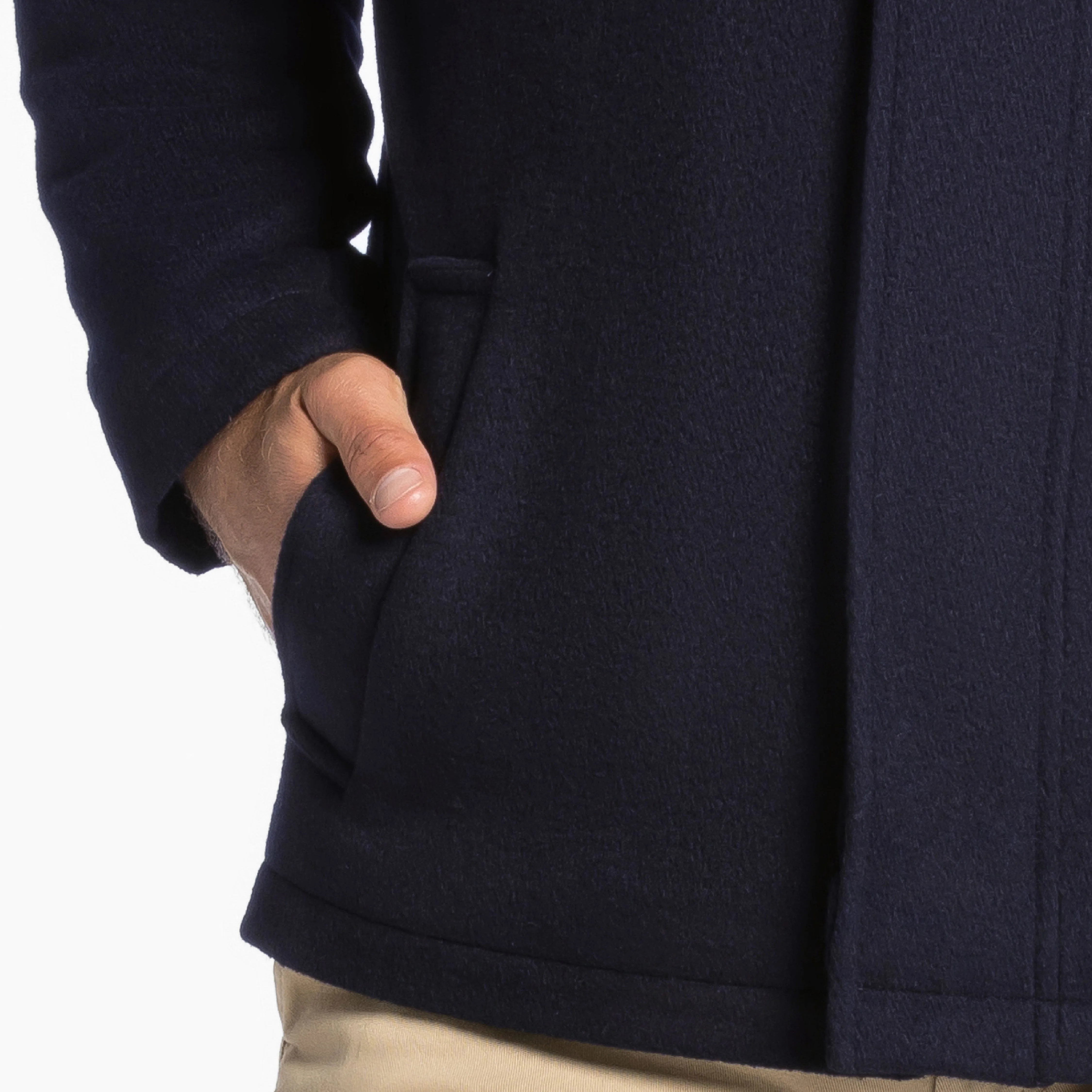 Navy Wool Peacoat