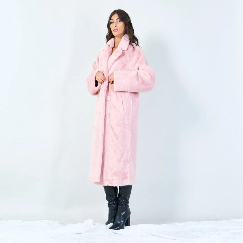 Oversized faux fur coat wholesale