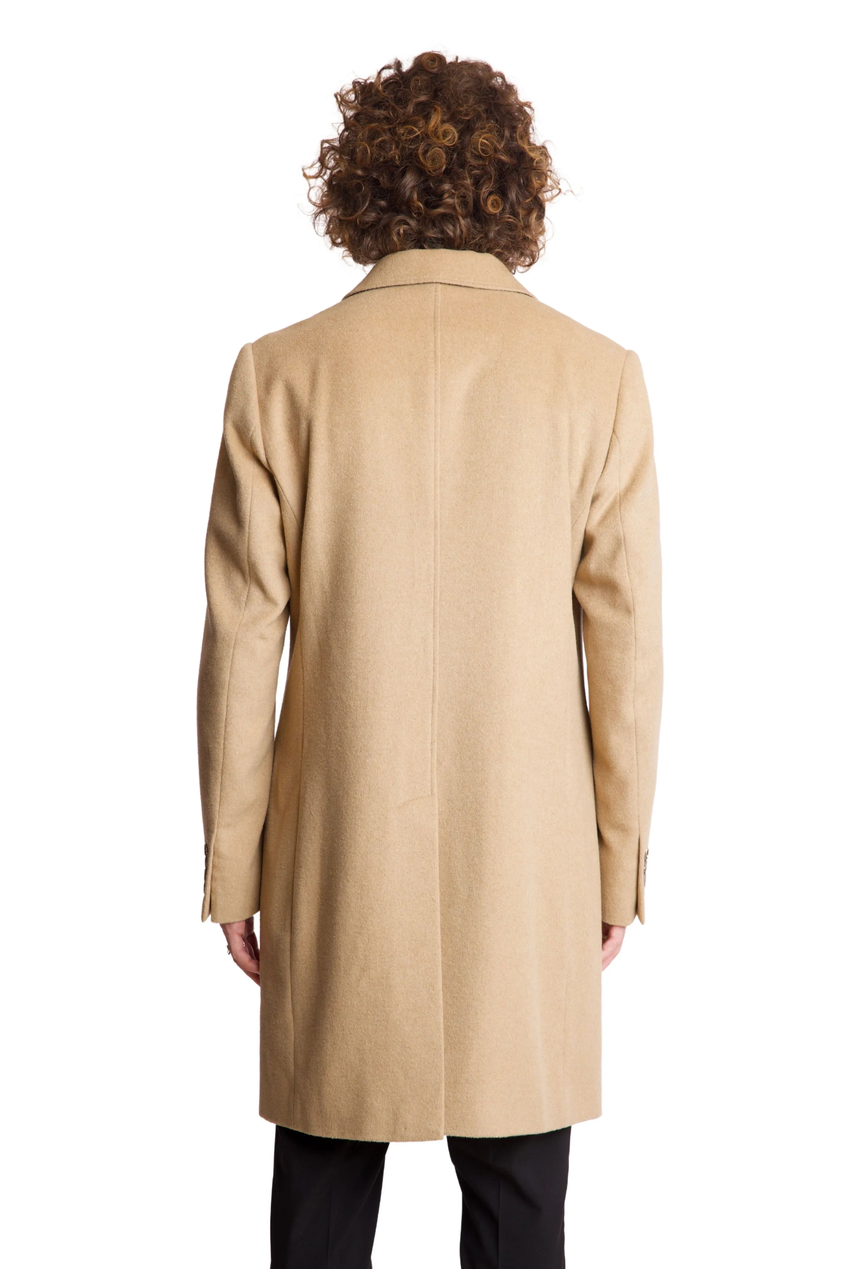 Peak DB Coat - slim - Light Camel Soft Touch