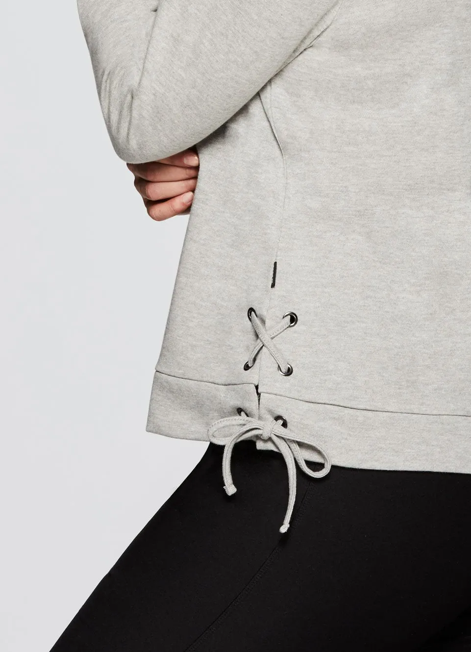 Plus Prime Laced Up Hoodie