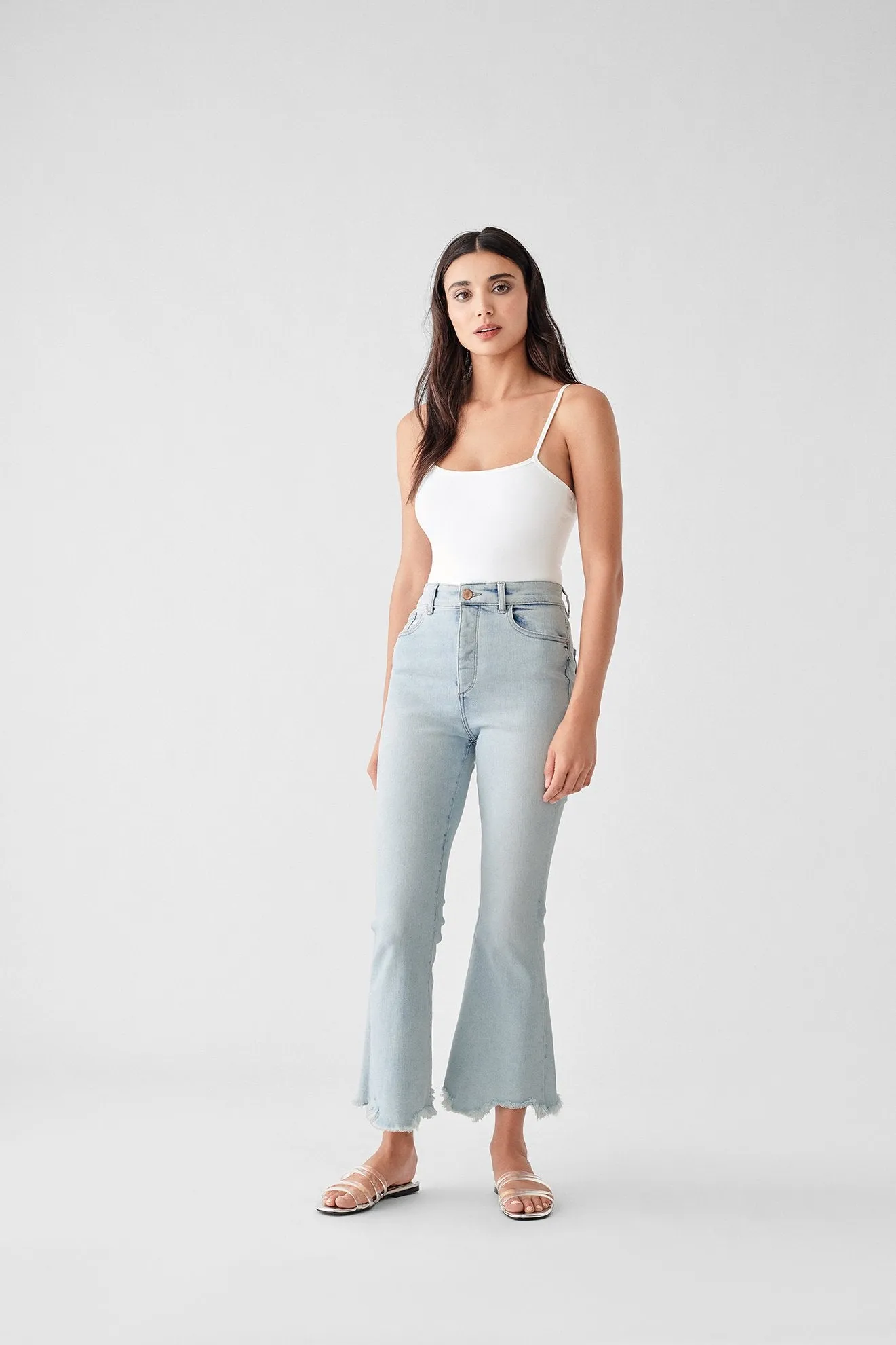 RACHEL HIGH RISE CROP FLARE SIMPSON