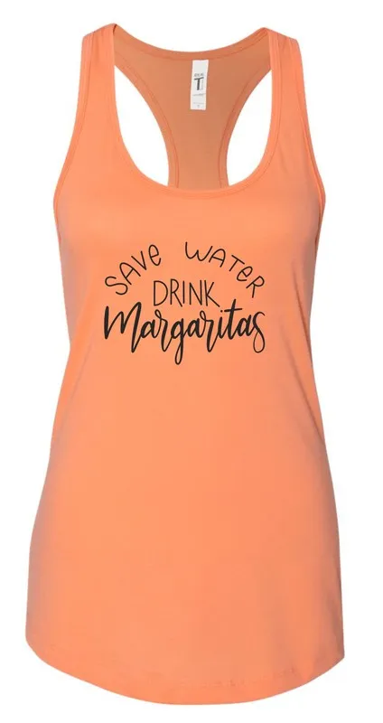 Save Water Drink Margaritas Summer Graphic Tank *Online Only*