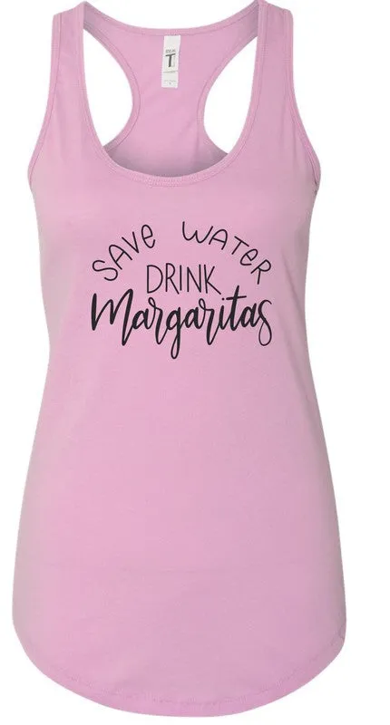 Save Water Drink Margaritas Summer Graphic Tank *Online Only*