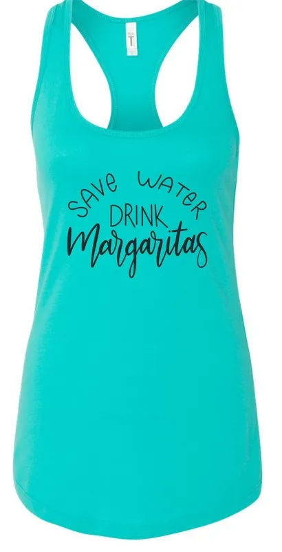 Save Water Drink Margaritas Summer Graphic Tank *Online Only*