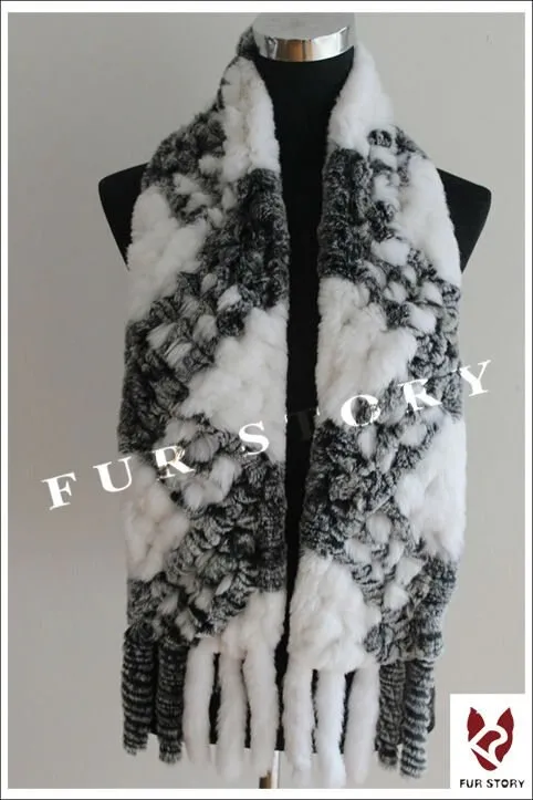 Scarfs for Women Real REX BIG Rabbit Fur Scarf Wrap Cape 050103