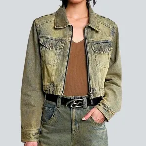 Short y2k denim jacket
 for women