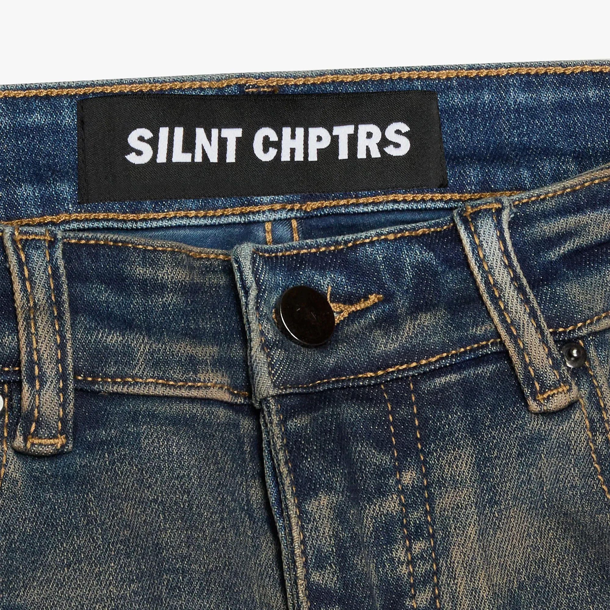 SILNT CHPTRS "Avenue" Stacked Flare Jeans