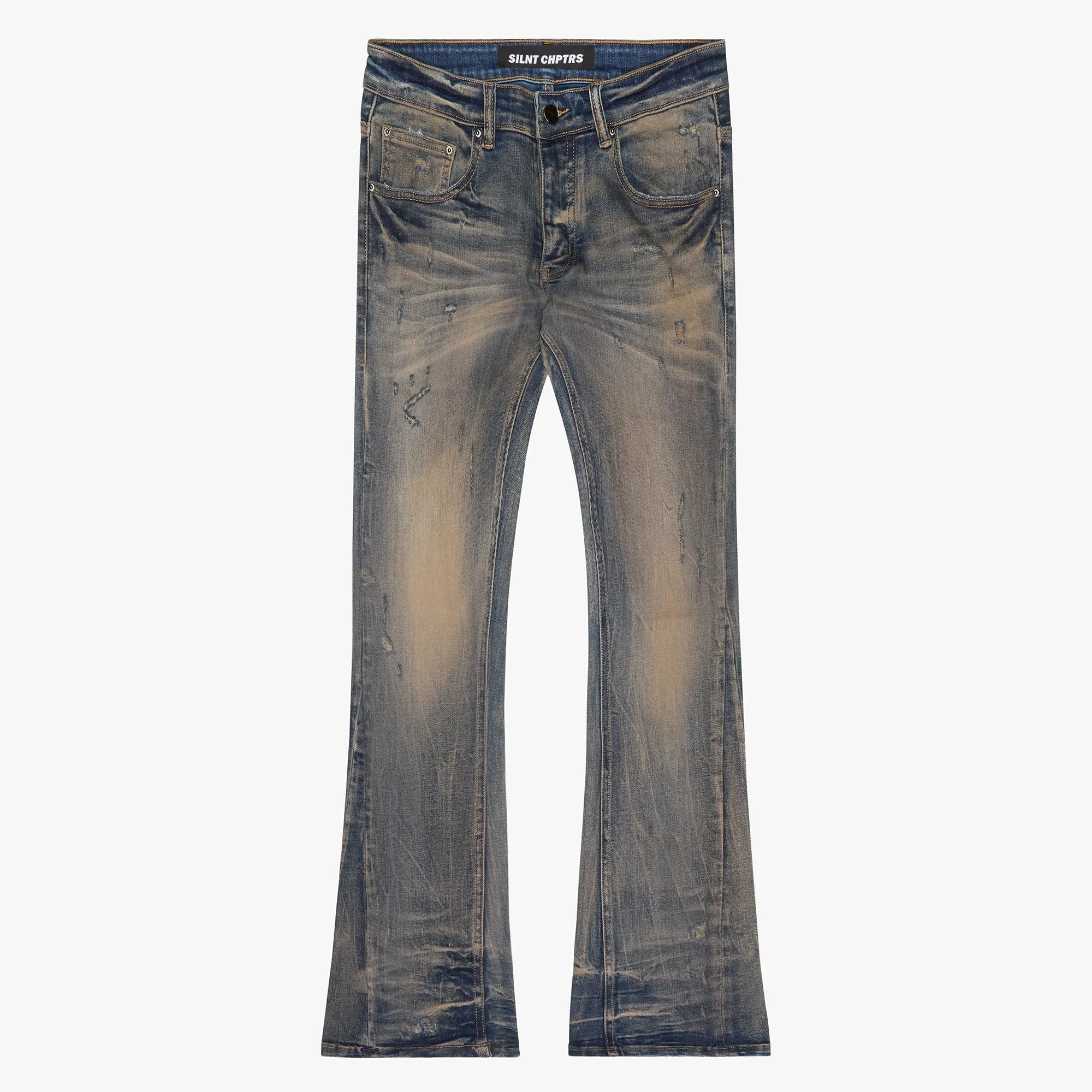 SILNT CHPTRS "Avenue" Stacked Flare Jeans