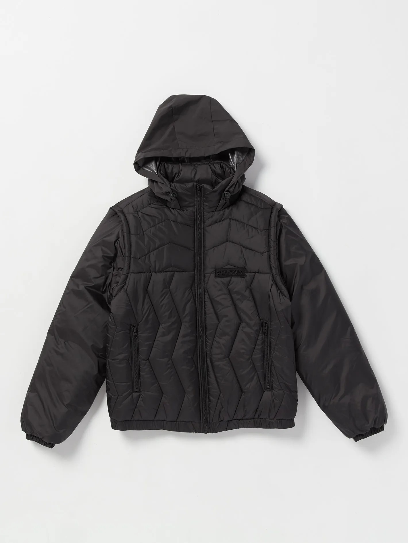 Skate Vitals Simon Bannerot Convertible Puff Jacket - Black