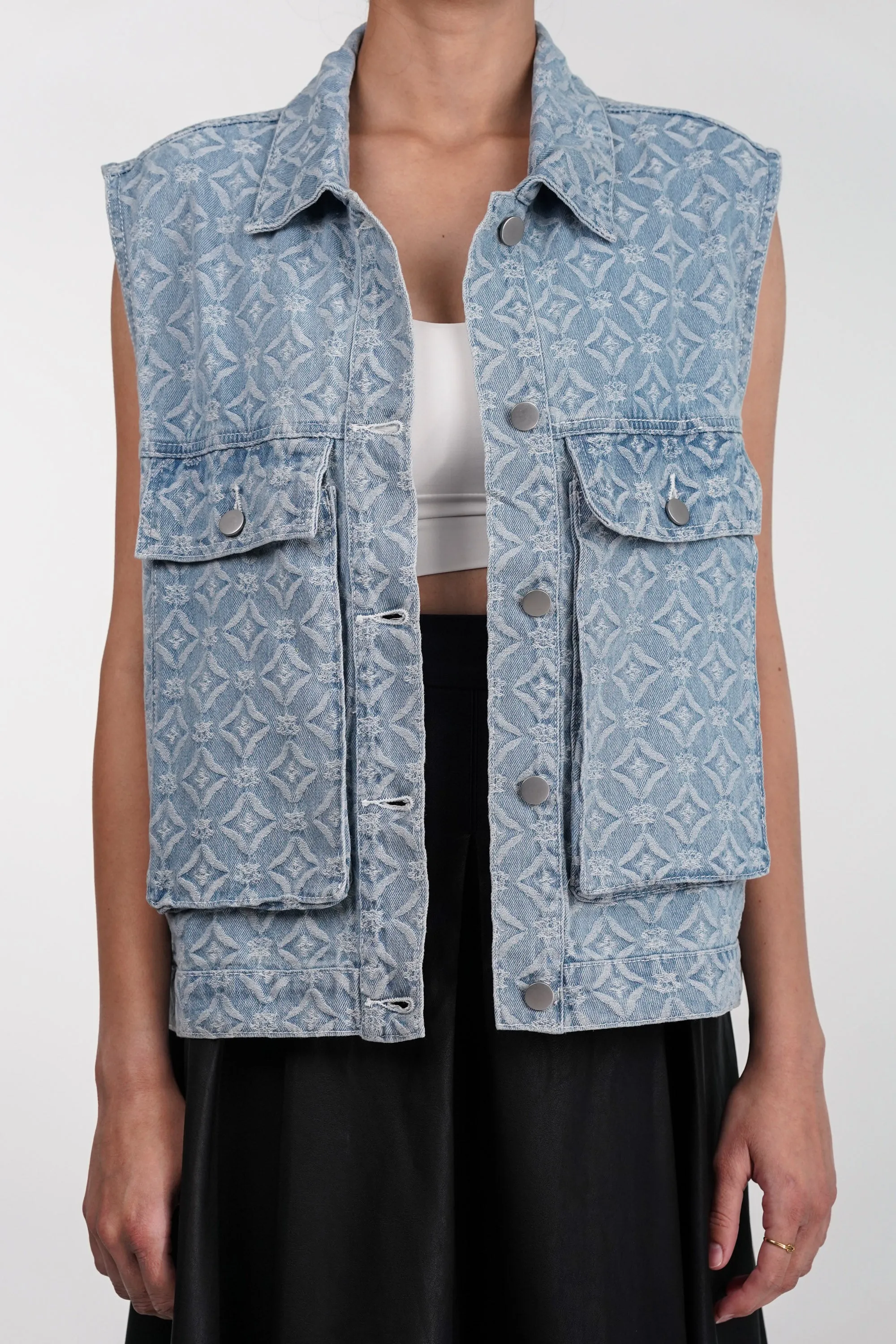 Skybound Denim Vest Jacket