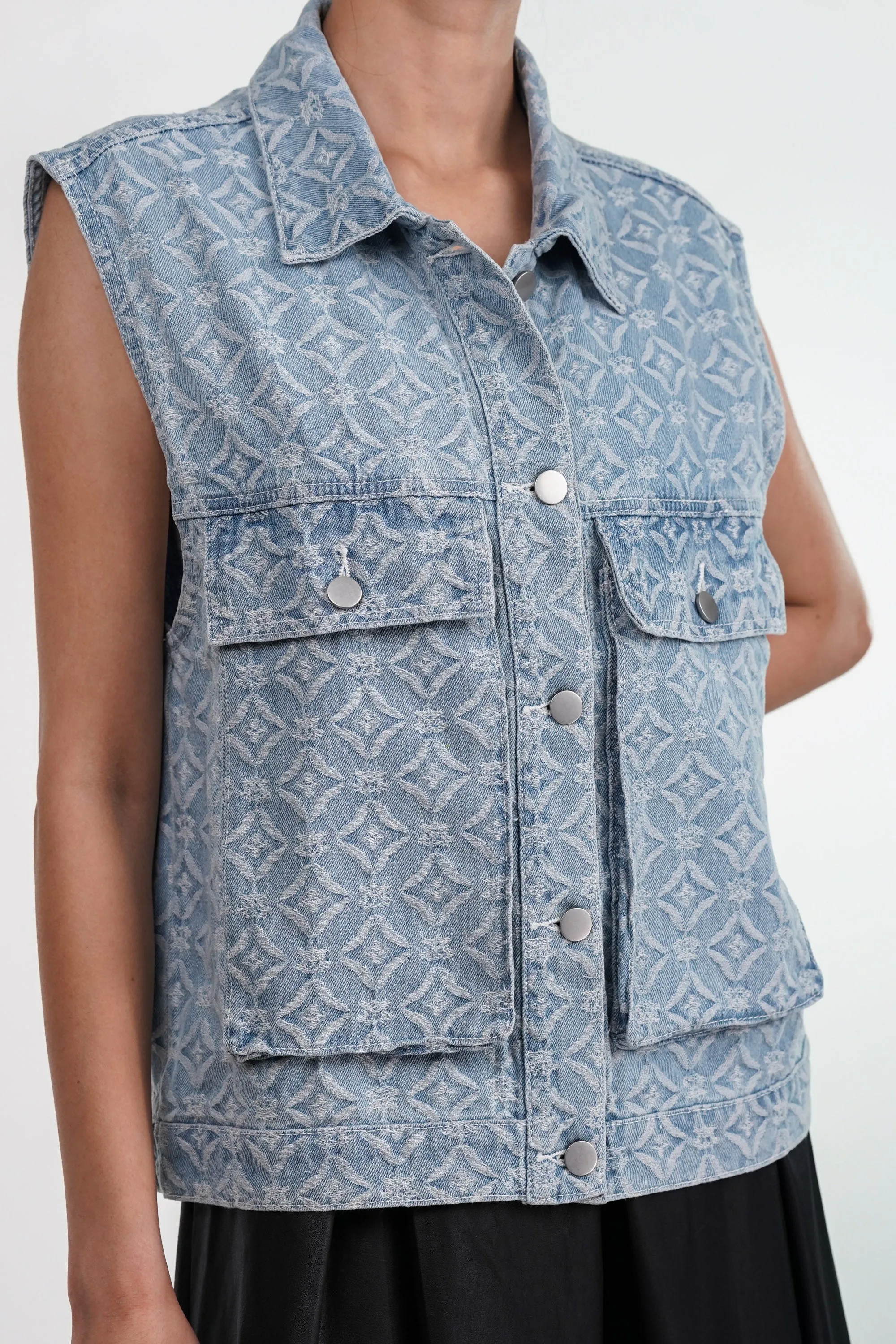 Skybound Denim Vest Jacket