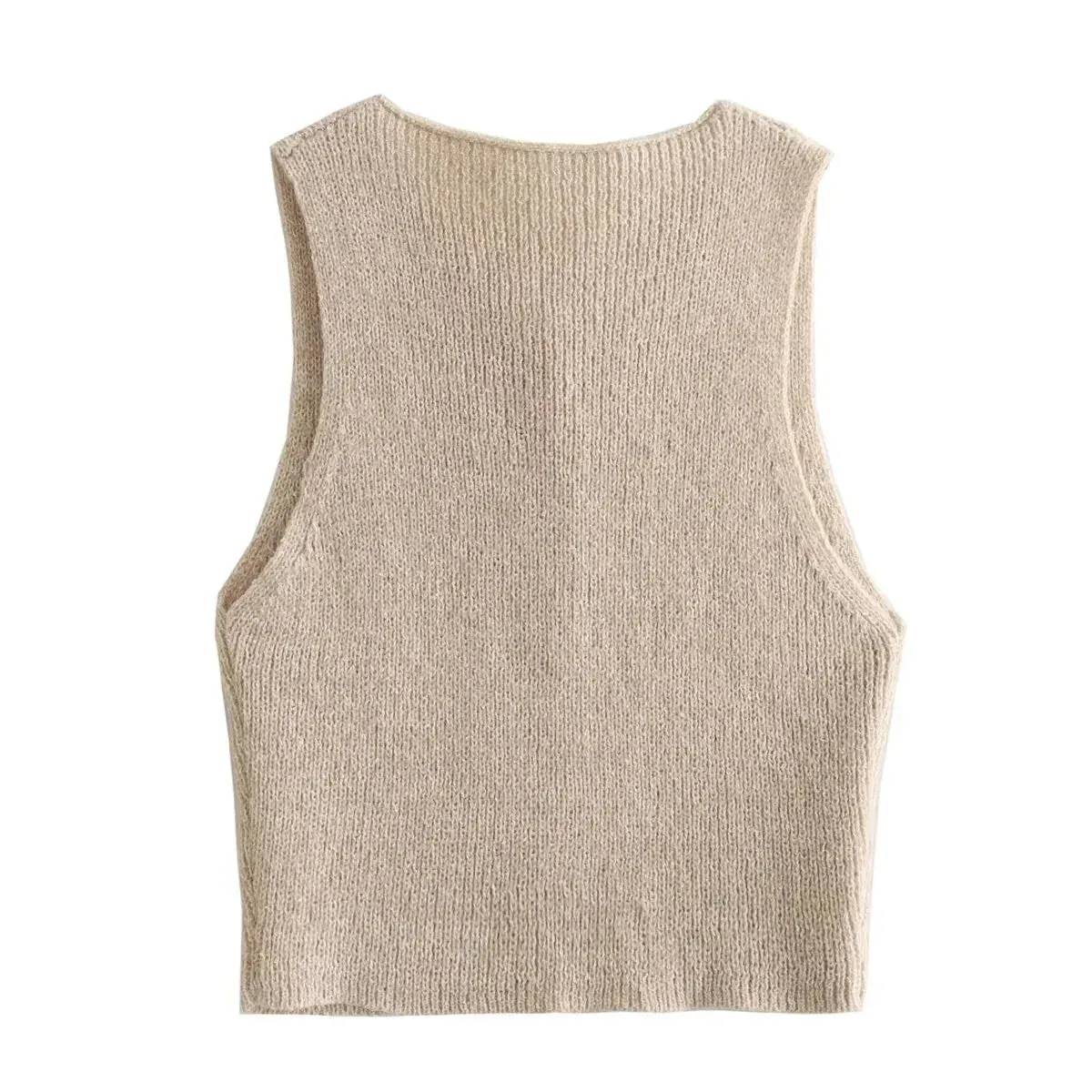 Sleeveless Knitted Top for Chic Summer Outfits