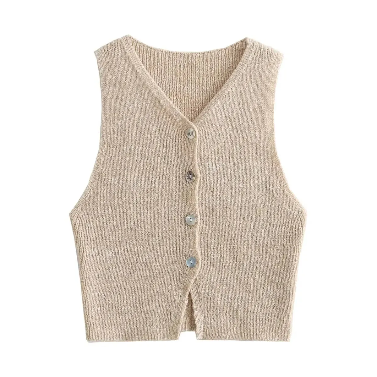 Sleeveless Knitted Top for Chic Summer Outfits