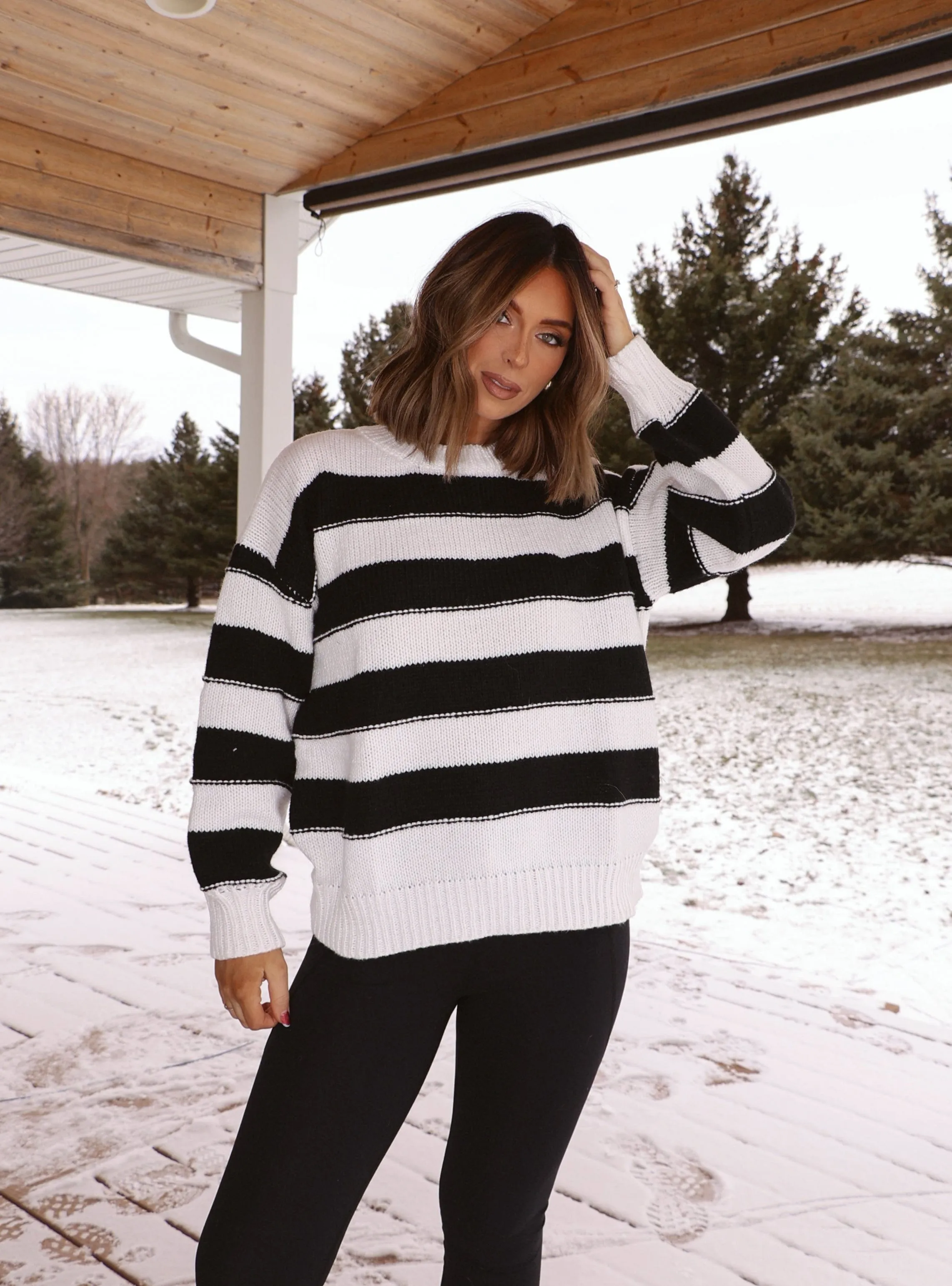 Snowfall Striped Sweater