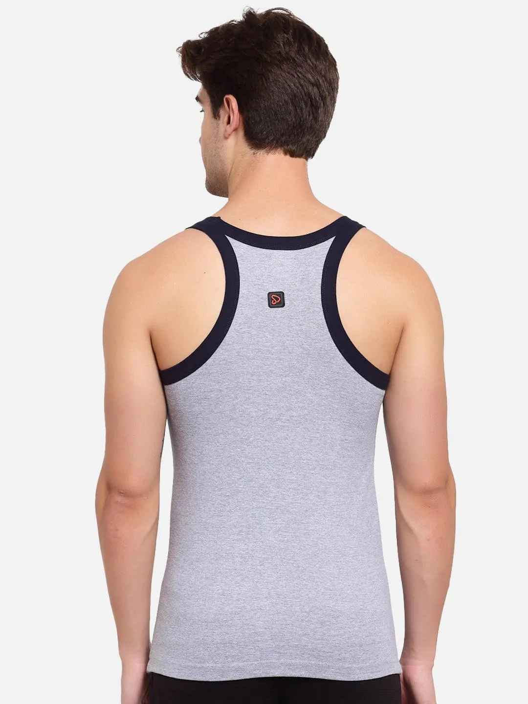 Sporto Mens Round Neck Solid Gym Vest Super Soft Cotton Pack Of 3