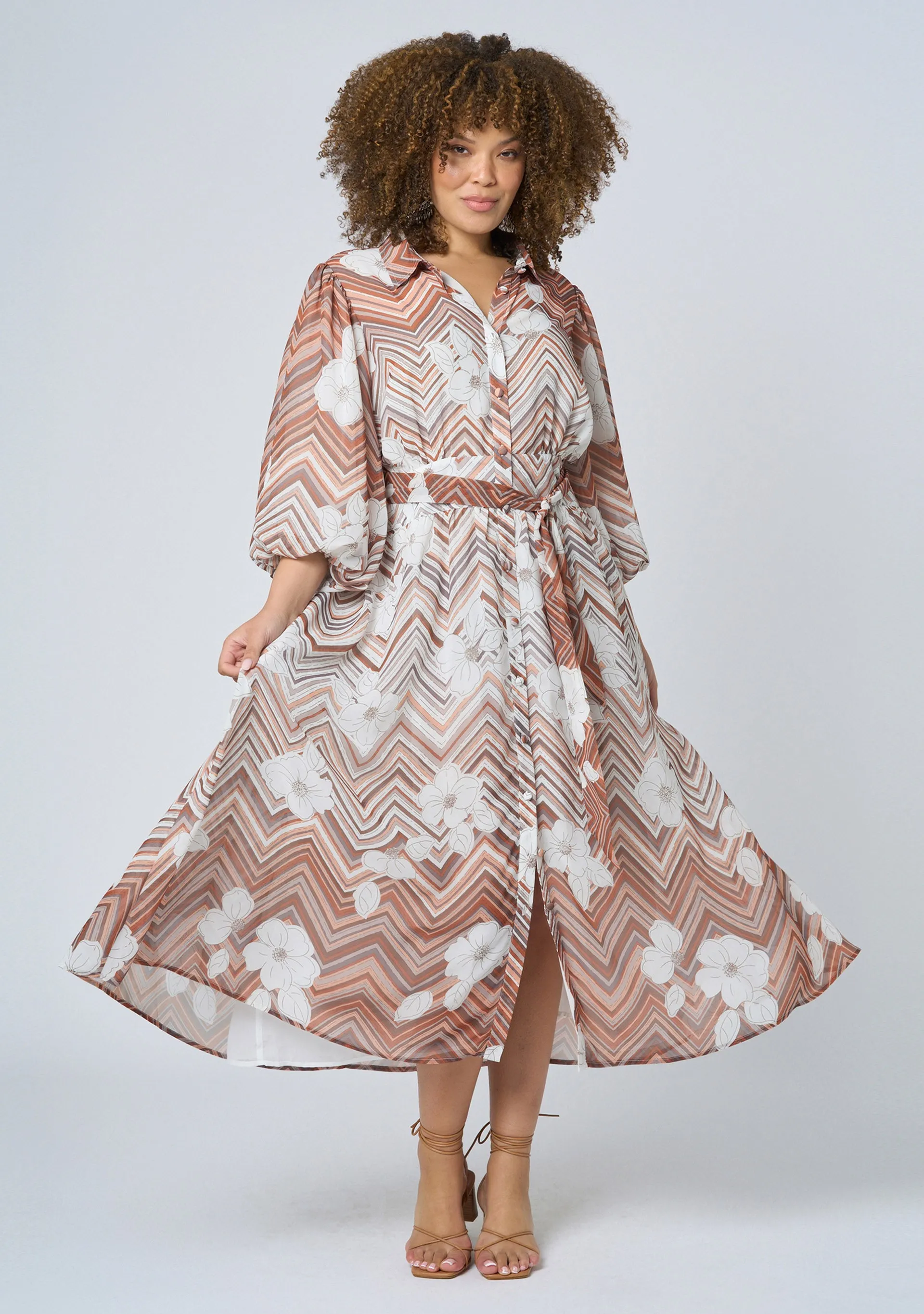 Supreme Extreme Printed Shirt Dress