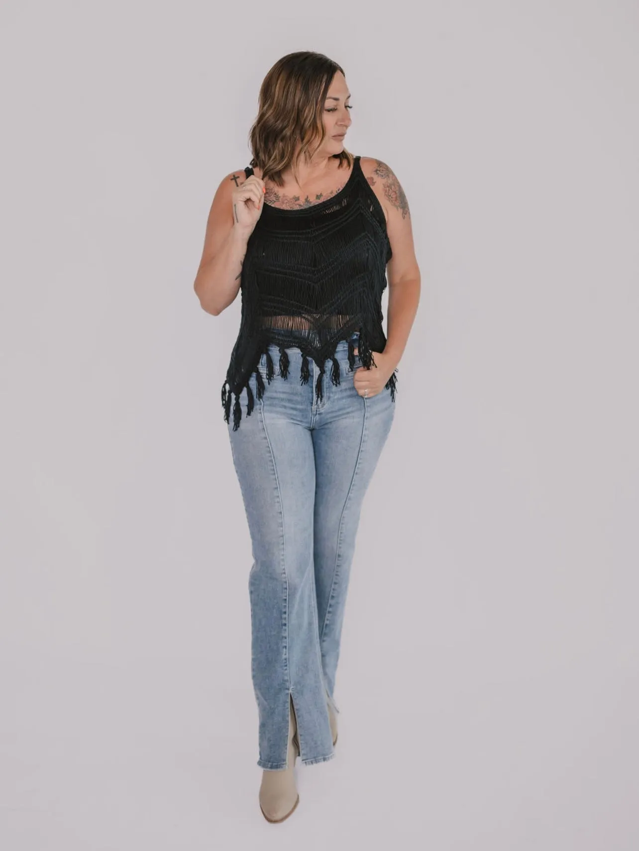 The Crochet Fringe Faith Top