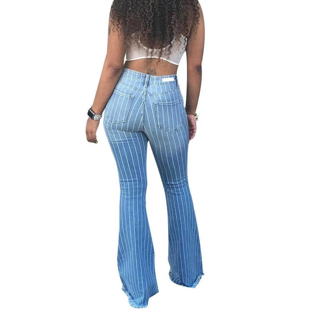 THE VINTAGE STRIPE BELL BOTTOM