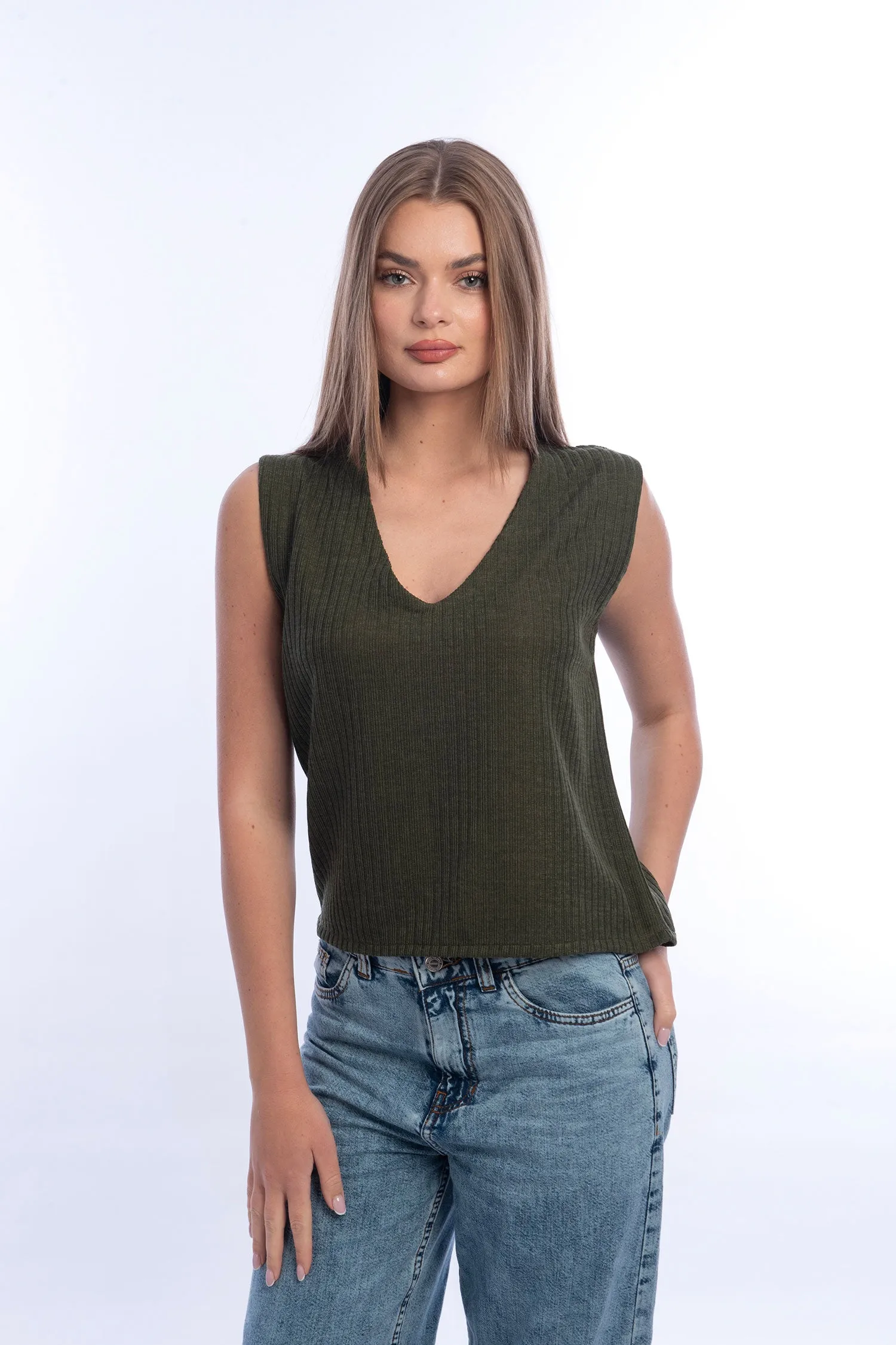 V-Neck Knitted Vest - Viva