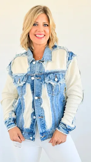 Vintage Frayed Denim Jacket