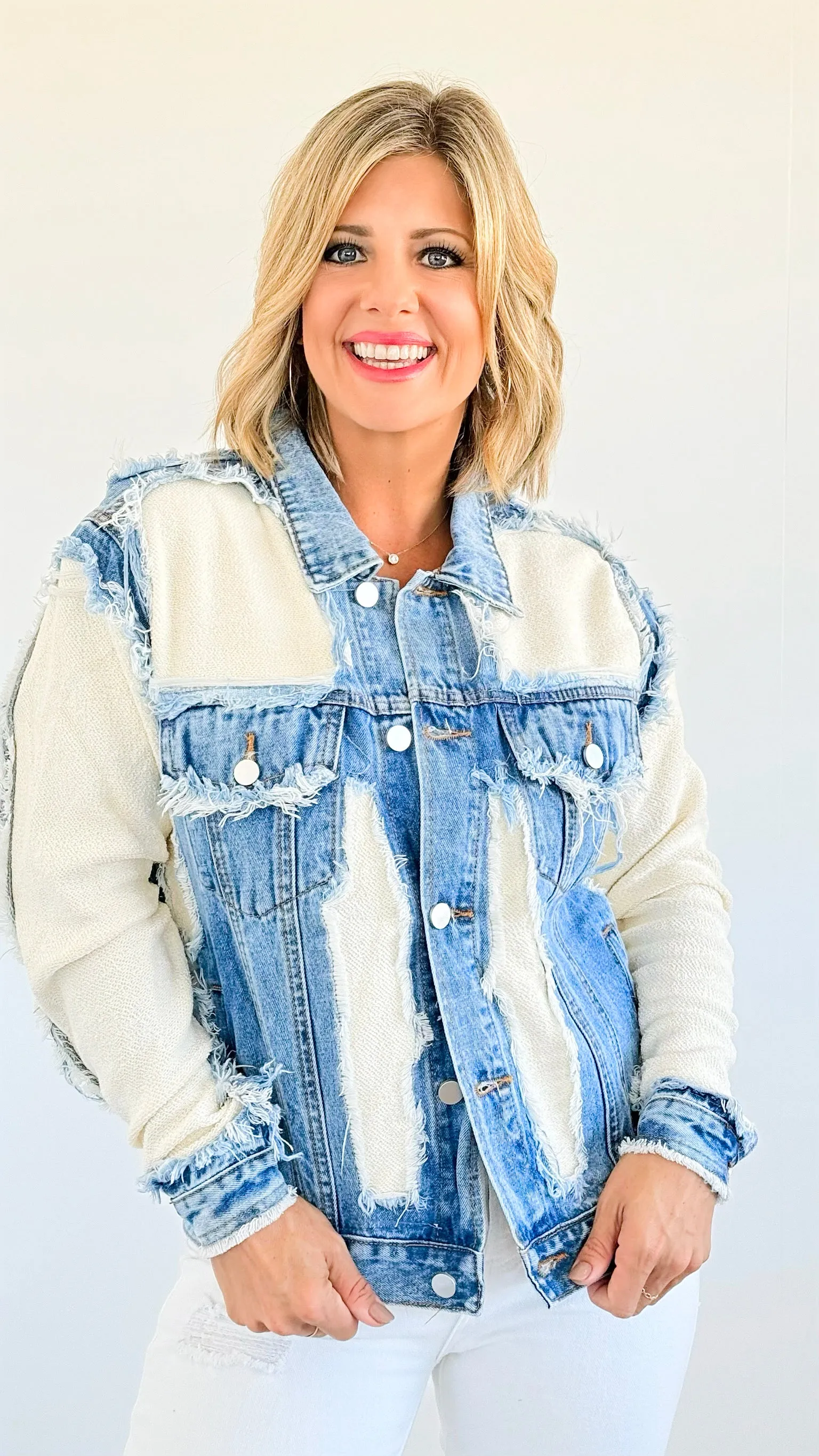 Vintage Frayed Denim Jacket