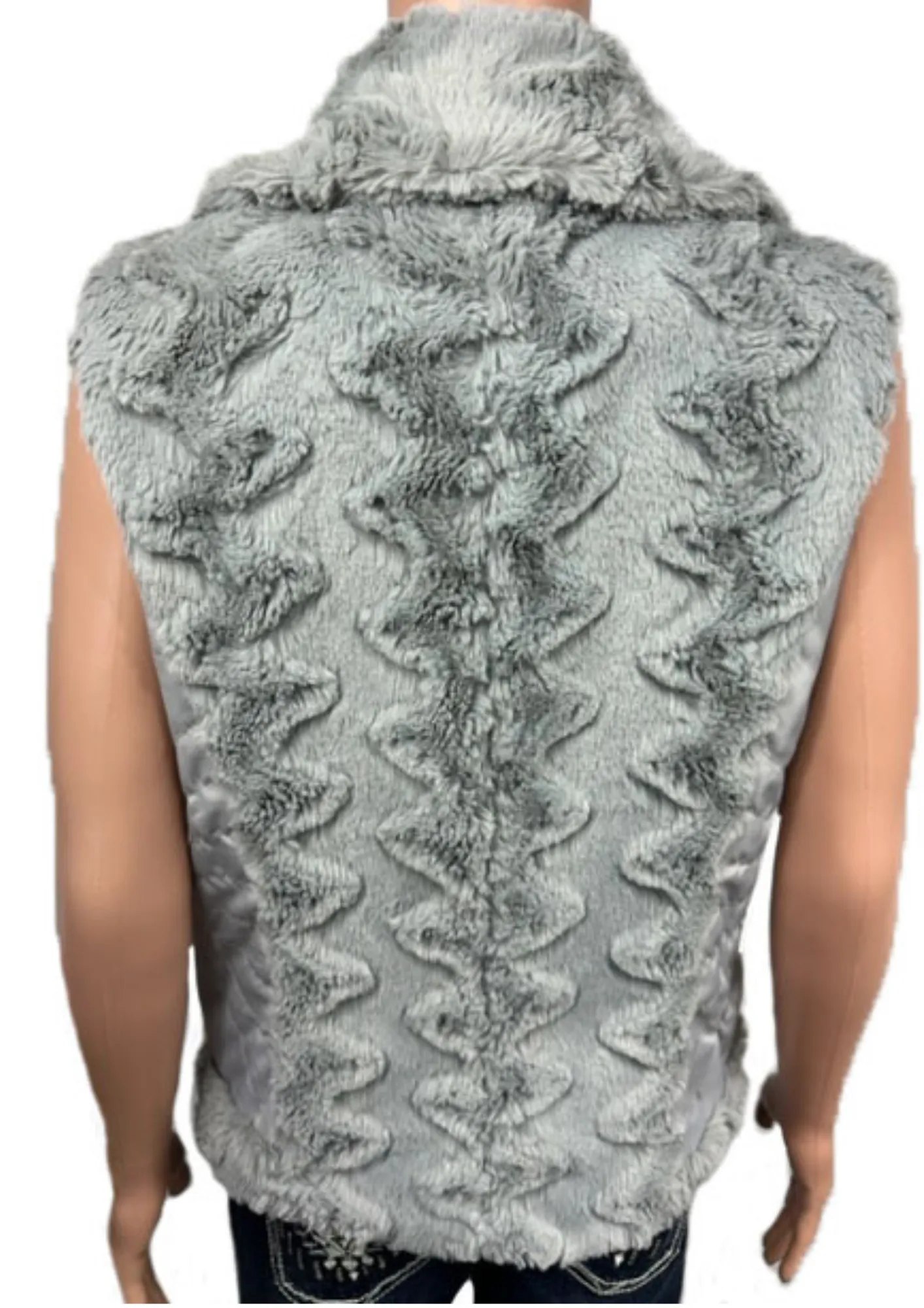 Western Knitted Vest Style#-23F575-GRY