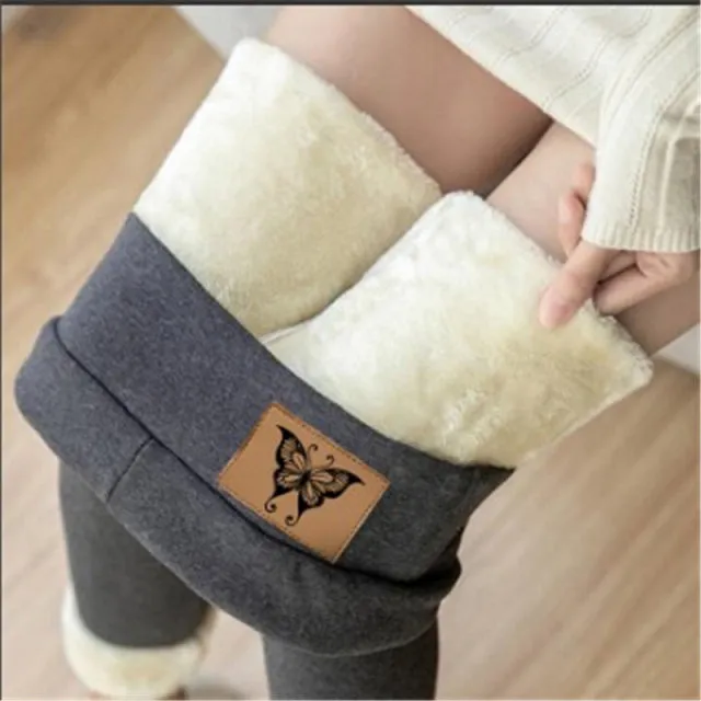 Wjczt Winter Women Leggings Velvet Warm Pants Hight Waist Leggings Women Solid Color Legging Comfortable Keep Warm Stretchy Legging