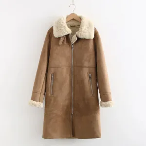 Women Cashmere Long Coat with Bamboo Fiber & Camel Filling