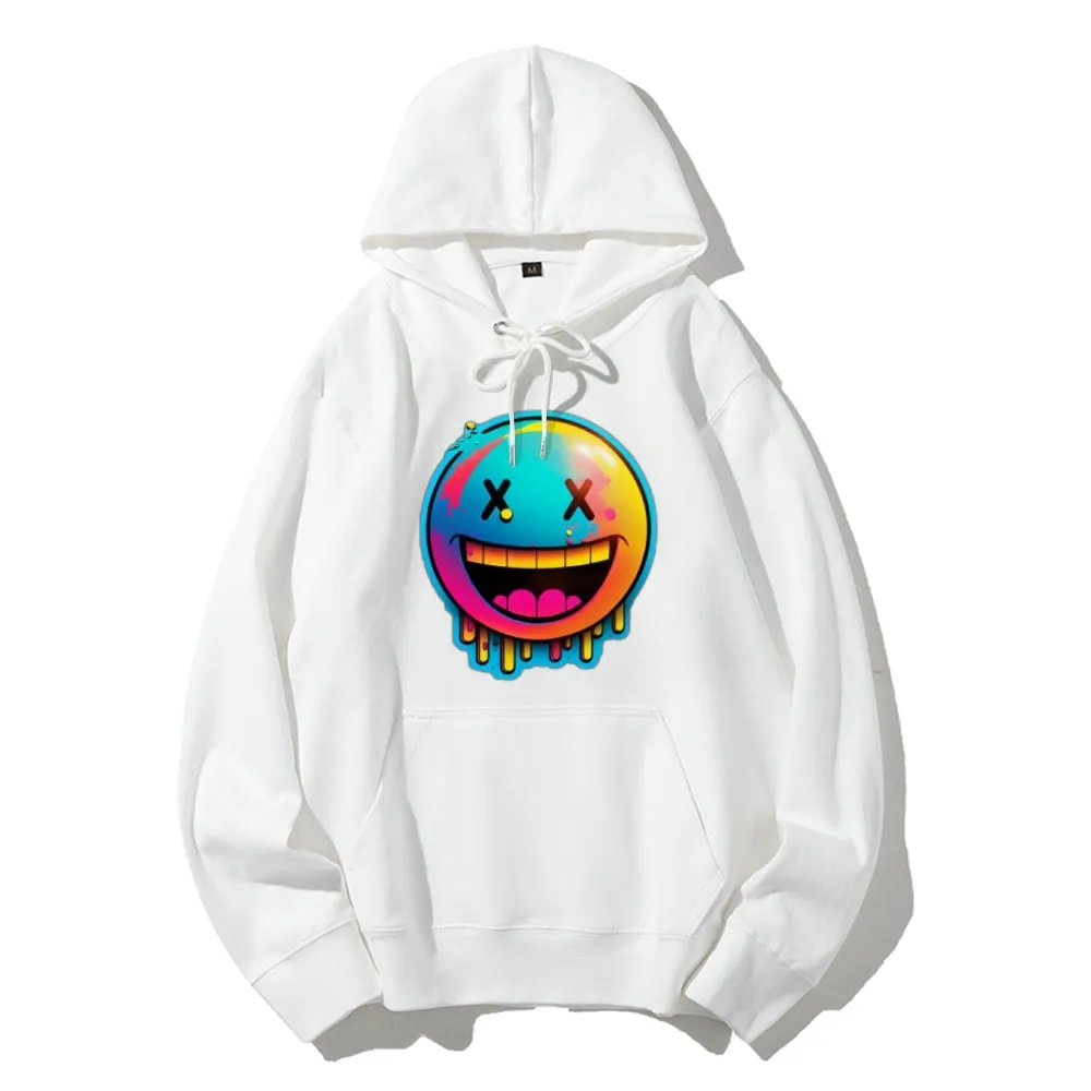 Women Cute Smile Face Graphic Hoodies