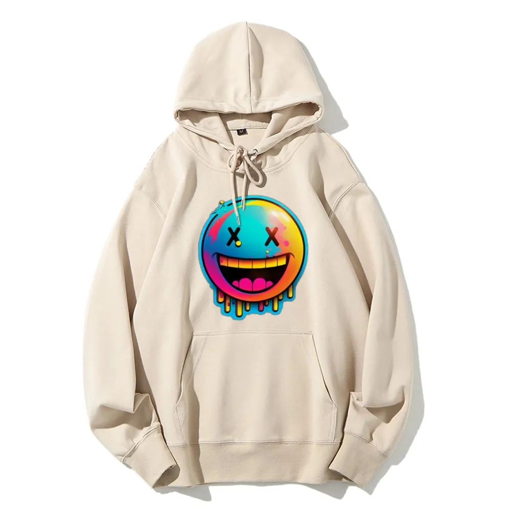 Women Cute Smile Face Graphic Hoodies