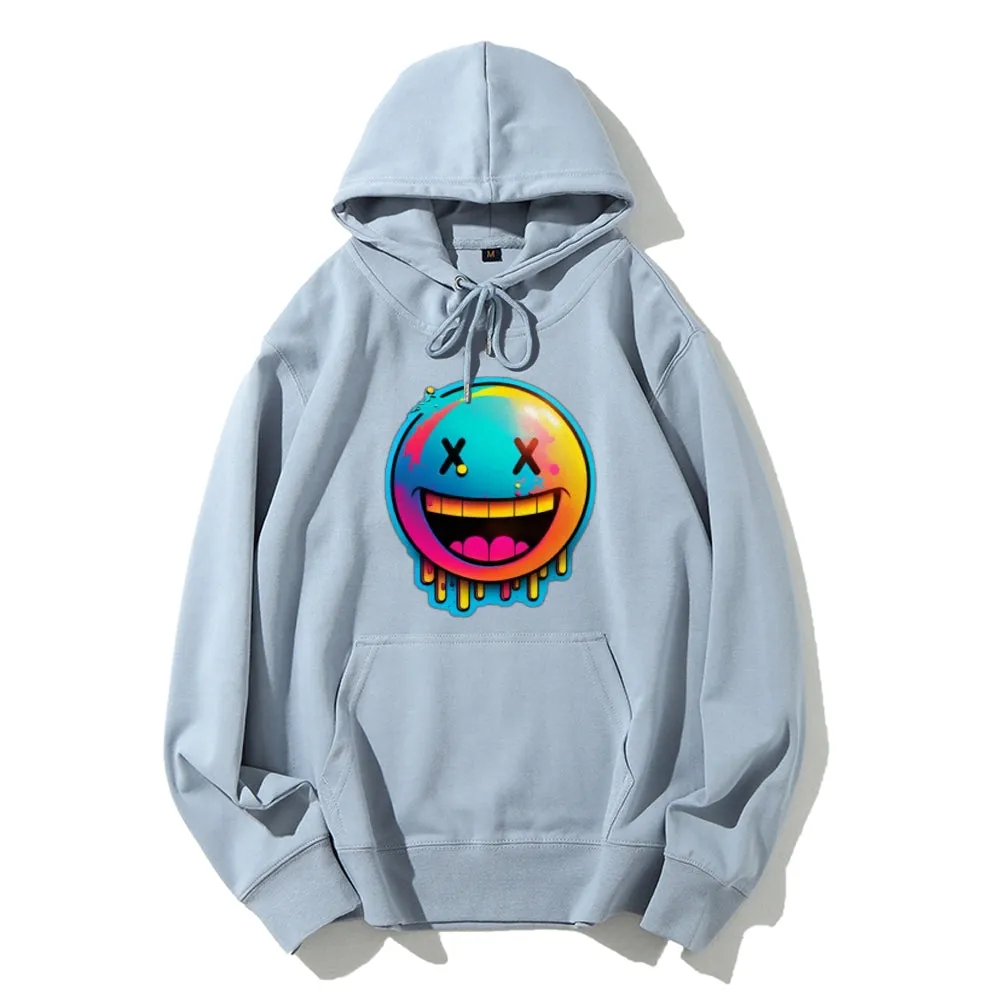 Women Cute Smile Face Graphic Hoodies