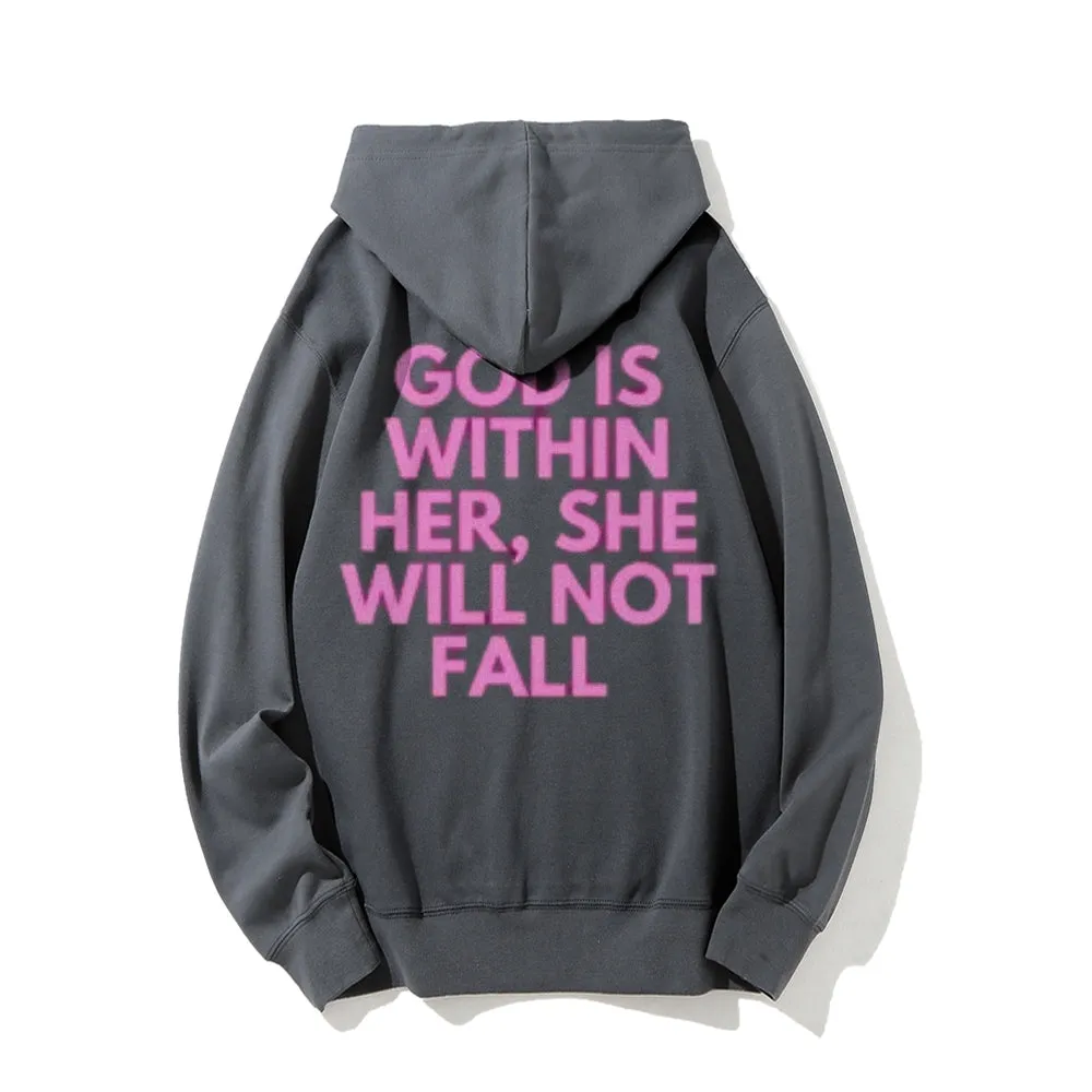 Women GOD IS WITHIN HER Graphic Hoodies