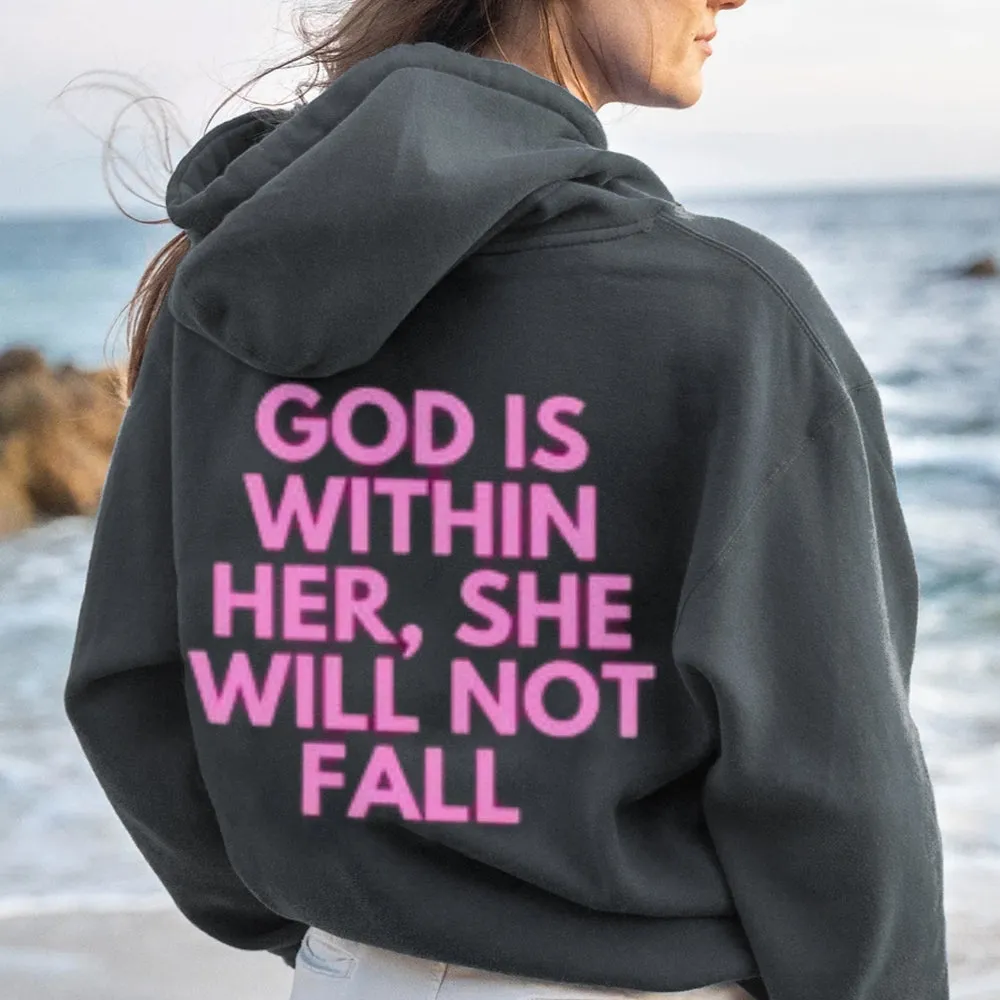 Women GOD IS WITHIN HER Graphic Hoodies