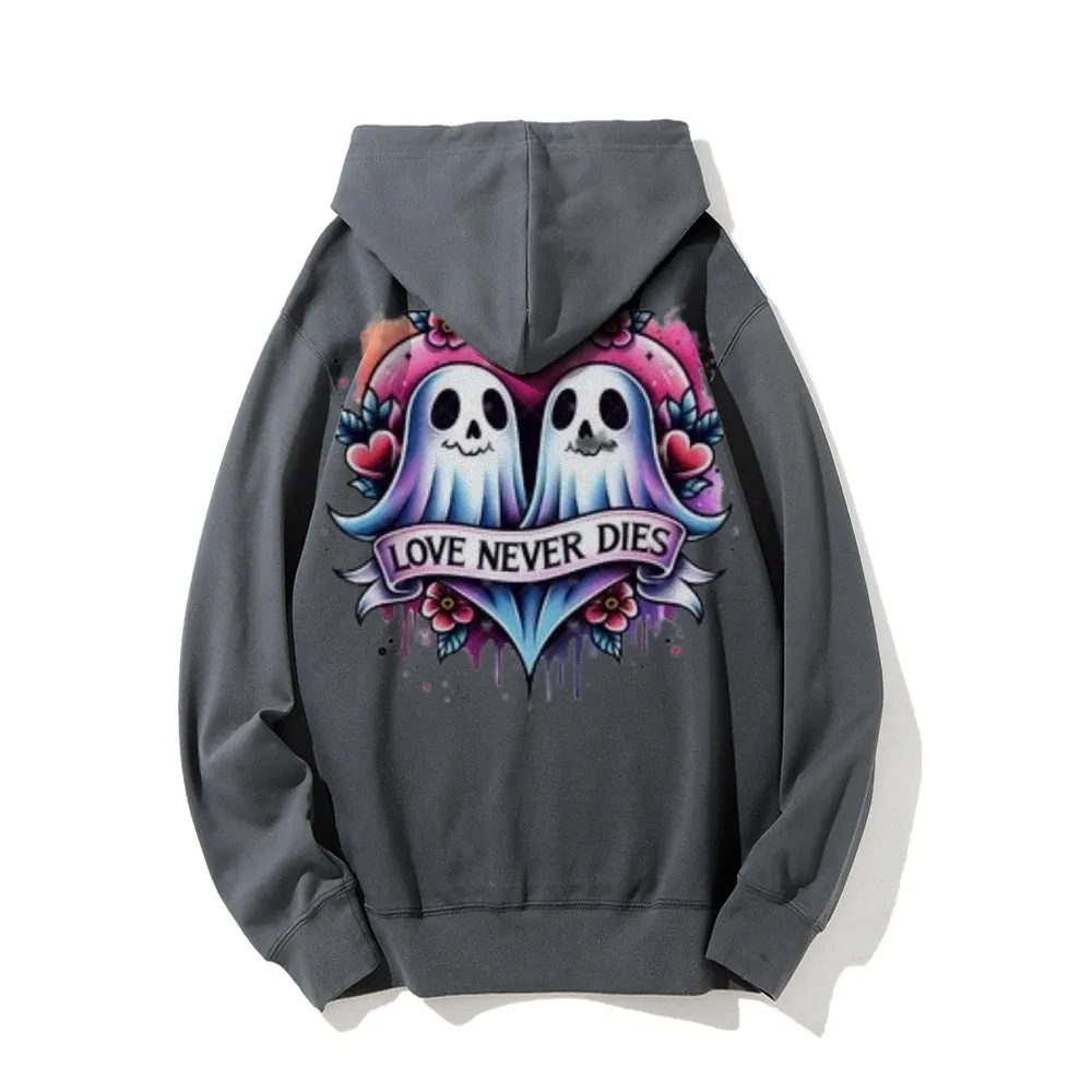 Women Love Never Dies Ghost Graphic Hoodies