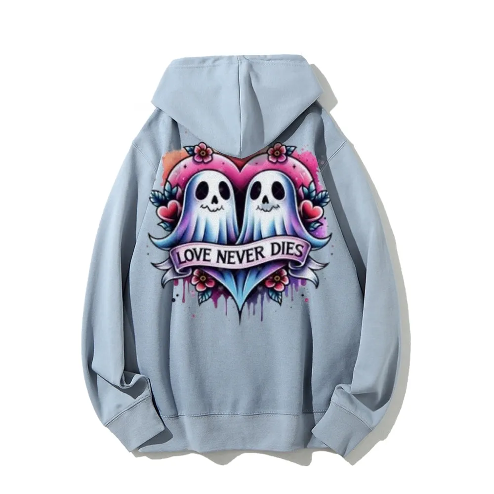 Women Love Never Dies Ghost Graphic Hoodies