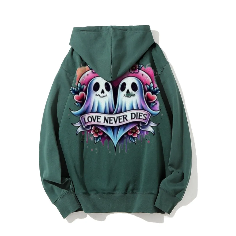 Women Love Never Dies Ghost Graphic Hoodies