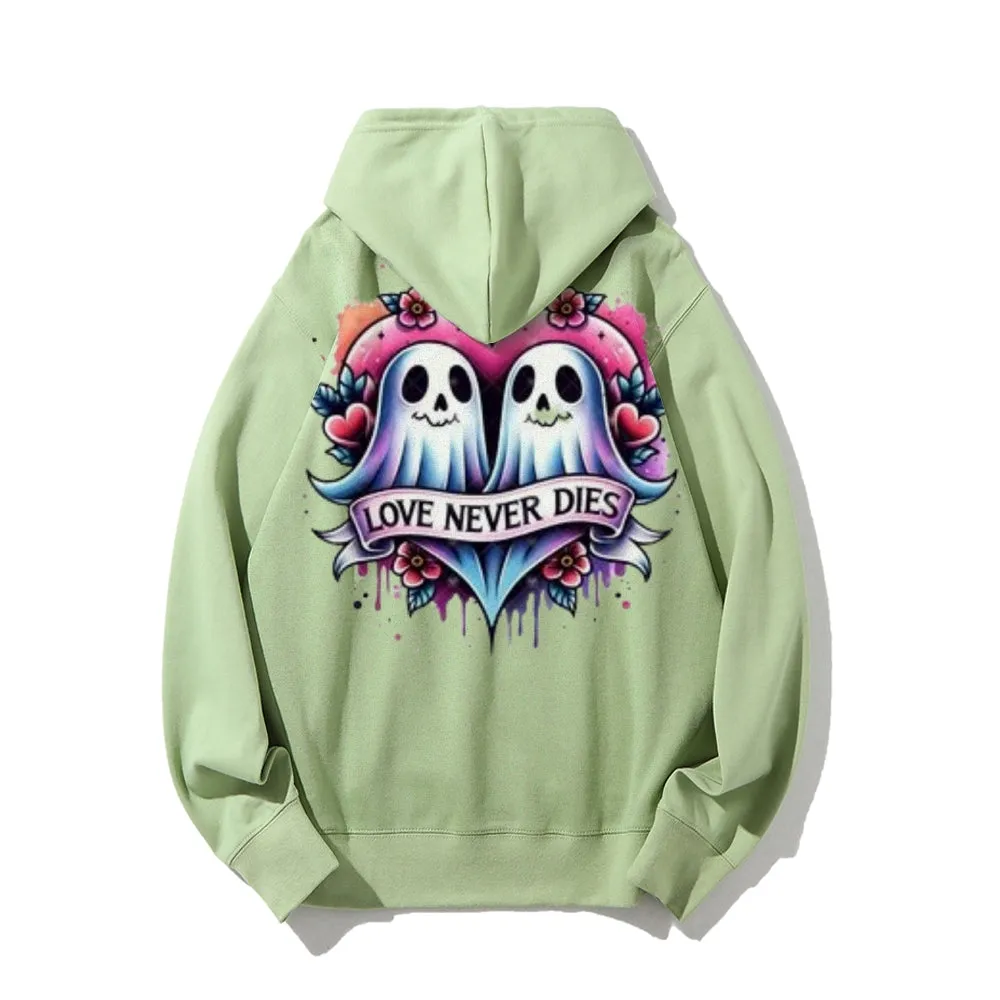 Women Love Never Dies Ghost Graphic Hoodies