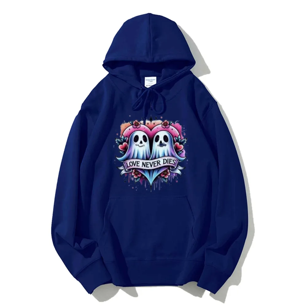 Women Love Never Dies Ghost Graphic Hoodies