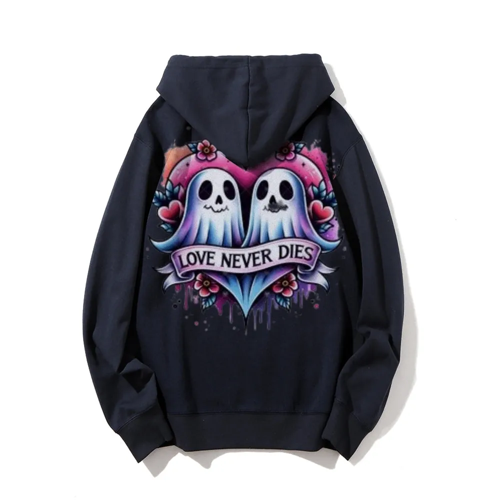 Women Love Never Dies Ghost Graphic Hoodies