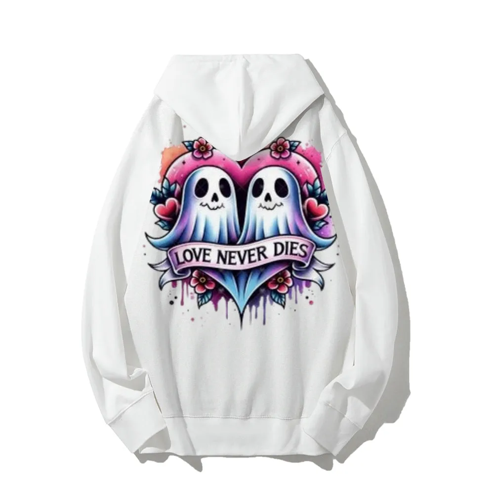 Women Love Never Dies Ghost Graphic Hoodies