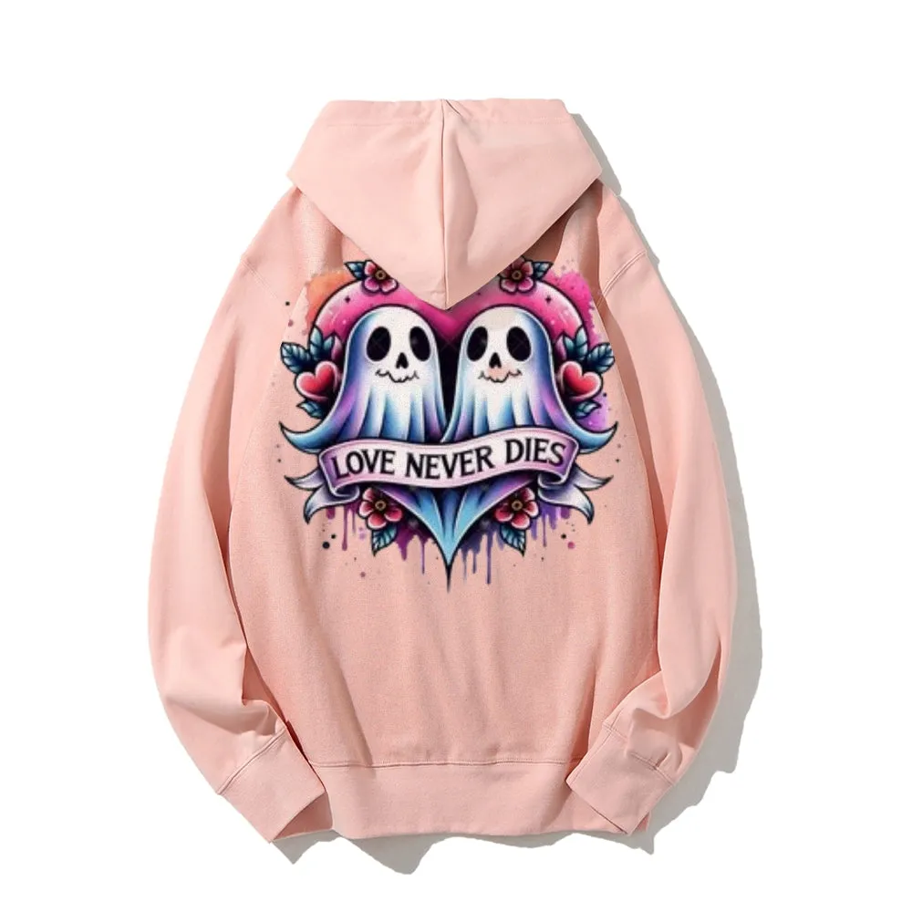 Women Love Never Dies Ghost Graphic Hoodies