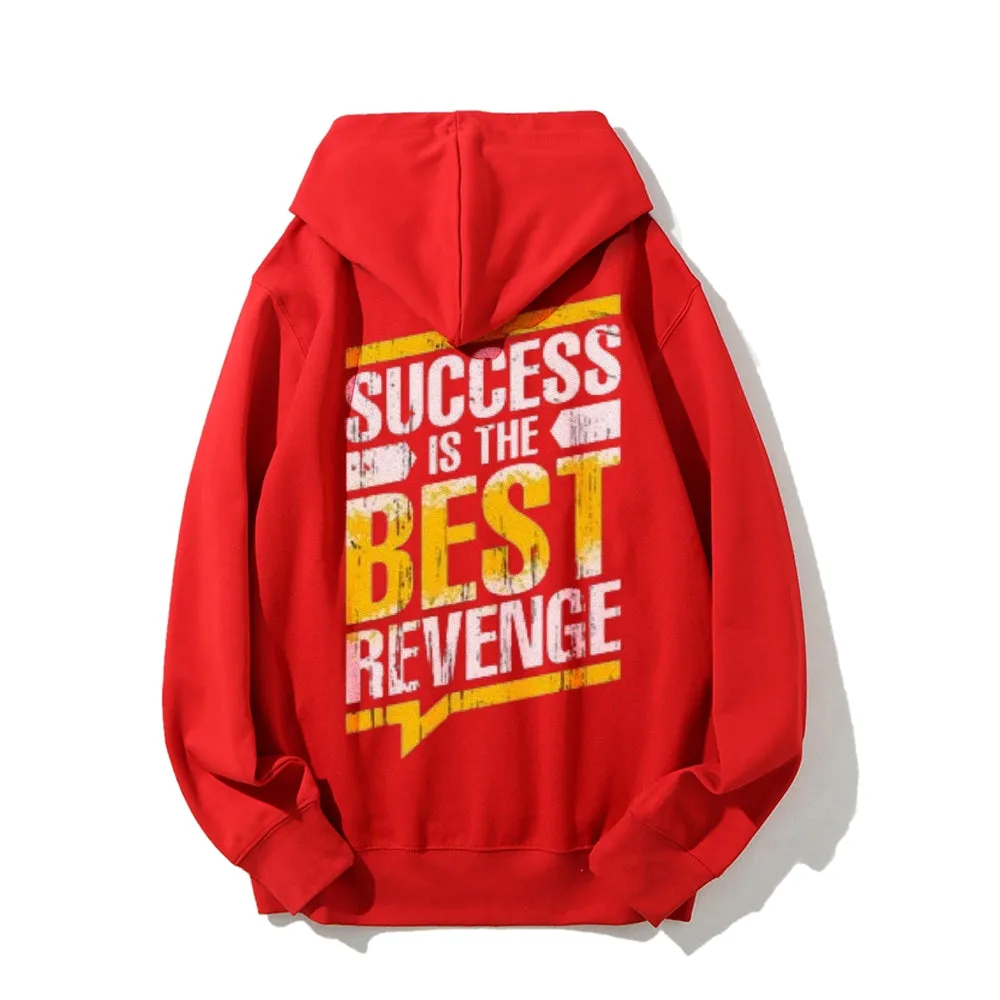 Women SUCCESS IS THE BEST REVENGE Graphic Hoodies