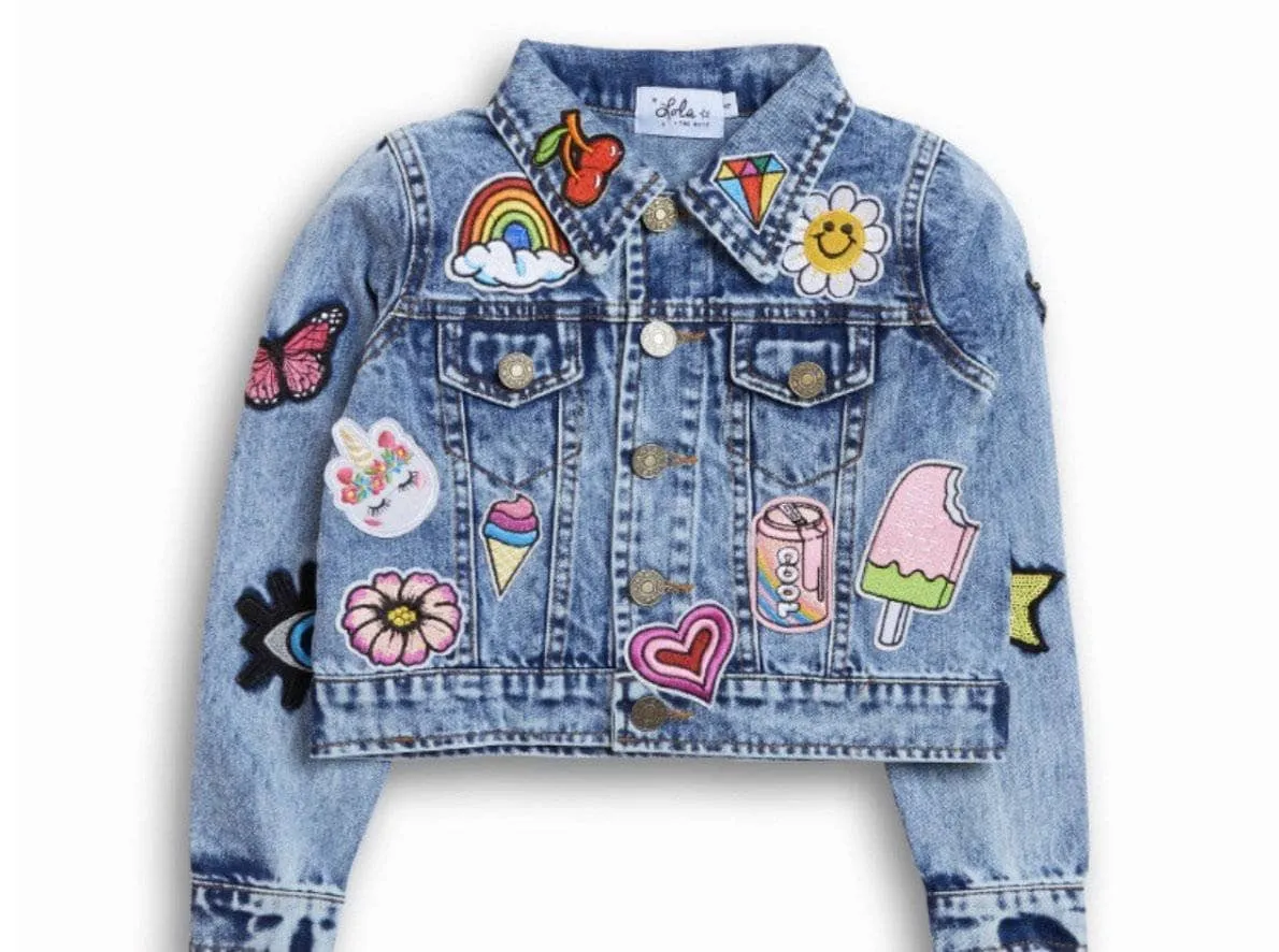 Women's All About The Patch Crop Denim Jacket