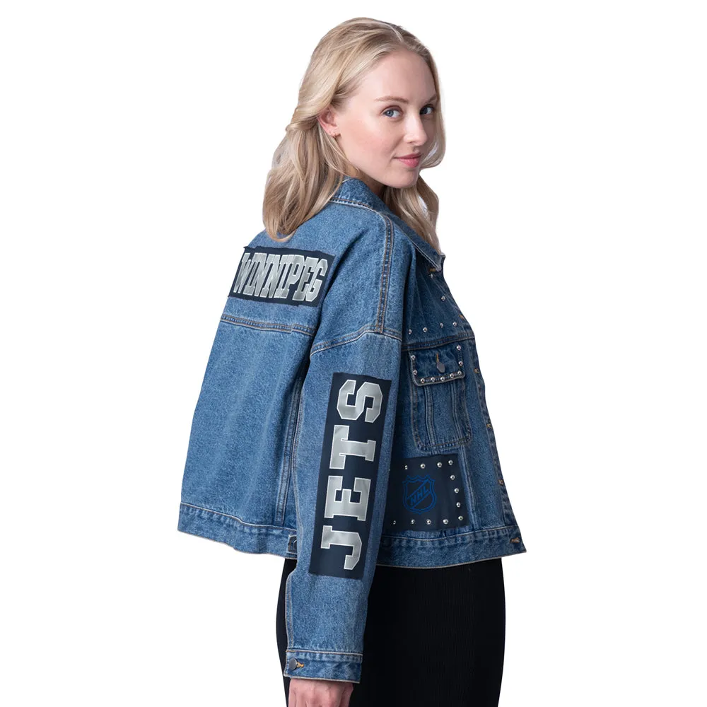 WOMEN'S GAME BALL DENIM JACKET