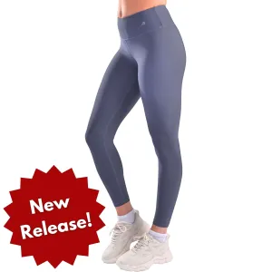 Women's Ribbed Compression Leggings - Gray